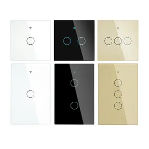 Alexa Google Home Smart Switch Touch Glass Panel Push Button Wall Switches MOES