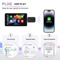 Adaptador Inalámbrico para Auto Estilo Panal de Abeja, Módulo de Conectividad Inteligente, Dongle de Interconexión Móvil, Caja Universal