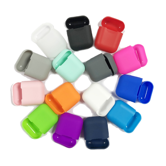 Mini Soft Silicone  for  Airpods Case Shockproof Cover for Apple AirPods Earphone Cases Ultra Thin Air Pods Protector Case