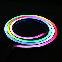 Ruban LED néon flexible en silicone magique 12x20mm, étanche IP67, lumière LED RGB pour aménagement paysager 12V/24V