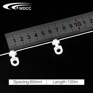 Nhựa treo lên trắng s sóng rèm móc tàu lượn runner bán nóng s gấp rèm theo dõi runners - Product Image 5