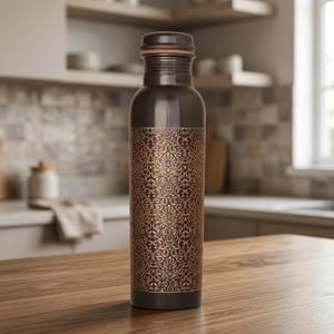 High Quality 1000ml Eco-friendly Pure Copper <b>Water</b> <b>Bottle</b> with Premium Packaging Available Different Styles for Business Gifts - Product Image 2