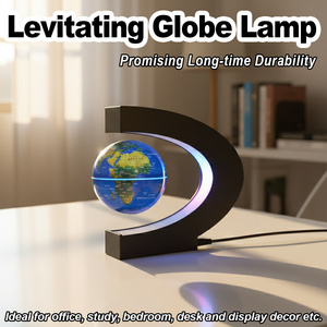 Globo Flotante en Forma <span class=keywords><strong>de</strong></span> C, Lámpara <span class=keywords><strong>de</strong></span> Escritorio con Suspensión Magnética, <span class=keywords><strong>Mapa</strong></span> del <span class=keywords><strong>Planeta</strong></span> Giratorio Antigravedad, Decoración <span class=keywords><strong>de</strong></span> Habitación, Regalo LED - Product Image 2