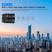 HFT professionnel Viltrox AF 13mm F1.4 E objectif d'appareil photo reflex numérique grand angle format APS-C pour Sony E-mount mise au point fixe en gros