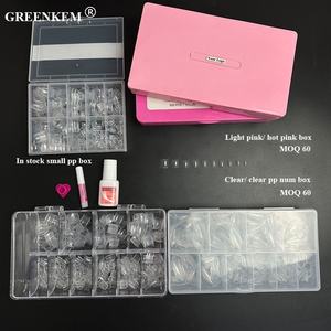 Caja transparente <span class=keywords><strong>de</strong></span> <span class=keywords><strong>uñas</strong></span> <span class=keywords><strong>postizas</strong></span> para manicura francesa, 500 unidades <span class=keywords><strong>de</strong></span> esmalte <span class=keywords><strong>de</strong></span> Gel UV para manicura francesa corta - Product Image 6