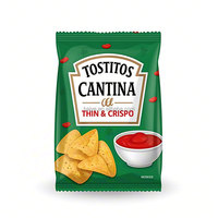 Sacs d'emballage pour snacks imprimés numériquement sur mesure, résistants à l'humidité, thermoscellables, en matériau BOPP/VMCPP pour chips de pommes de terre/chips de bananes