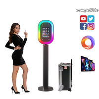 Photomaton LED RGB contrôlé par application, best-seller, avec flight case, facile à assembler, pour mariages et fêtes