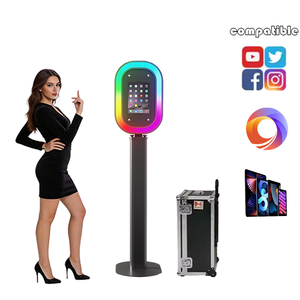 Photomaton LED RGB contrôlé par application, best-seller, léger, coque de photomaton facile à assembler, machine de photomaton <span class=keywords><strong>pour</strong></span> mariage - Product Image 2