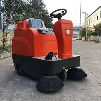 Barredora de calle pequeña industrial, máquina de limpieza de suelo, para conducción automática