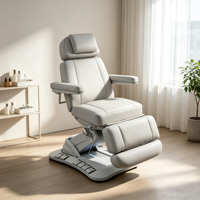 Table de massage électrique moderne à 4 moteurs avec chauffage intégré et commande au pied pour salon, clinique et hôpital