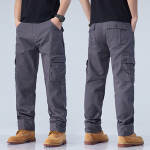 <span class=keywords><strong>Pantalon</strong></span> cargo droit multi-poches décontracté pour hommes, streetwear personnalisé, pantalons cargo oversize en coton pour la <span class=keywords><strong>randonnée</strong></span> en plein air, Offre Spéciale - Product Image 4