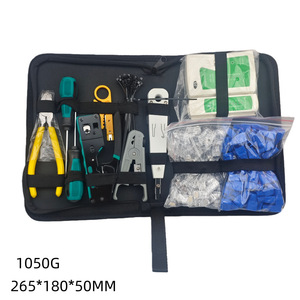 Rh 6088 Network Cable Crimper <b>Tool</b> <b>Kit</b> 8P6P RJ45 RJ11 With Soft Case For Ethernet Wiring Repair - Product Image 3