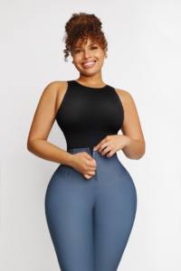 Servizio personalizzato Jeans da donna corsetto a compressione addominale Leggings corsetti a vita alta Leggings da allenamento in vita - Product Image 5