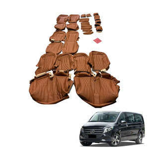 Fundas de Asiento de Cuero para los Modelos 16-26 de Mercedes-Benz <span class=keywords><strong>VITO</strong></span> Clase V, para Asientos 7, 8, <span class=keywords><strong>9</strong></span>. Ocho estuches de cuero - Product Image 1