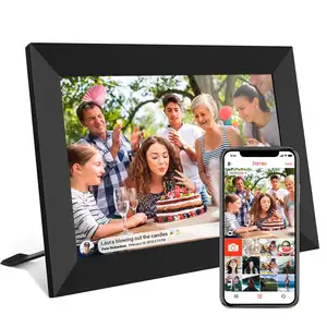 Moldura de foto wi-fi com aplicativo Frameo de 10,1 polegadas para fotos e vídeos embutidos em 32GB branco preto rosa e verde