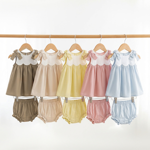 Fournisseur de fabrication capable : Ensemble de pyjama pour <span class=keywords><strong>enfants</strong></span> avec coutures renforcées, vêtements d'été pour <span class=keywords><strong>enfants</strong></span>, ensembles de vêtements en coton pour filles en gros - Product Image 1