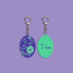 Venta al por mayor de llaveros de recuerdo de acrílico y PVC con estampado UV de dibujos animados de marca, accesorios decorativos, colgante de estrella - Product Image 3