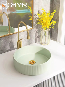 Lavabos en céramique de salle de bain australiens de 16 pouces de haute qualité en <span class=keywords><strong>noir</strong></span> et blanc <span class=keywords><strong>avec</strong></span> des conceptions d'art à la <span class=keywords><strong>main</strong></span> meubles de lavabo à vendre - Product Image 6