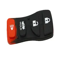 Универсальный Корпус для автомобильного ключа замена fob 4 кнопки дистанционного ключа чехол силиконовые резиновые накладки на пуговицах