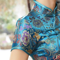 Penjualan Langsung 2026 Musim Gugur Musim Dingin Cheongsam Panjang Sepuluh Kancing Model Terbaru J0026 Gaya Cina Slim-fit Pakaian Wanita untuk Pertunjukan
