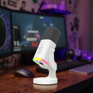 Mise à niveau du microphone filaire à condensateur USB pour les podcasts de jeu et la diffusion en direct pour la connexion Bluetooth Plug-and-Play pour ordinateur - Product Image 1