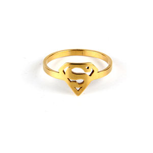Bague Superman en acier inoxydable poli pour homme, <span class=keywords><strong>accessoires</strong></span> de bijoux, série de bagues de <span class=keywords><strong>super</strong></span>-<span class=keywords><strong>héros</strong></span> - Product Image 4