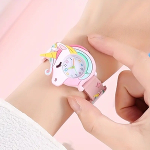 Lindo reloj de dibujos animados de silicona de unicornio para niños, regalo para niños - Product Image 6