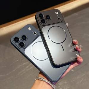 Funda de vidrio para iPhone 16 Pro Max que se convierte instantáneamente en una funda magnética dos en uno con película protectora para la lente 17. - Product Image 5