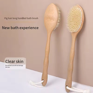 Suministro de fábrica, grado Industrial, 3 pulgadas de ancho, <span class=keywords><strong>20</strong></span> pulgadas de largo, fibra Tampico, guardabarros, cepillo para fregar, mango de madera blanca, cepillo de limpieza - Product Image 2