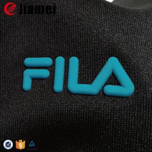 Custom Heat Transfer 3D Silicone Rubber Label Logo