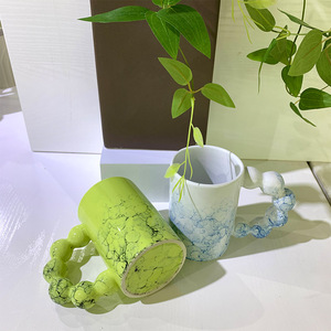 Corée du Sud INS grande oreille tasse sucre <span class=keywords><strong>gourde</strong></span> nouvelle tasse en céramique grande poignée bureau tasse à eau tasse à café - Product Image 4