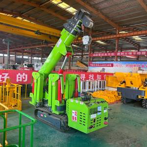 Tonmobile mobil 3 Ton Mini örümcek vinç kaldırma ekipmanları 15 <span class=keywords><strong>M</strong></span> uzaktan kumanda mobil vinç makinesi Fly pergel opsiyonel - Product Image 1