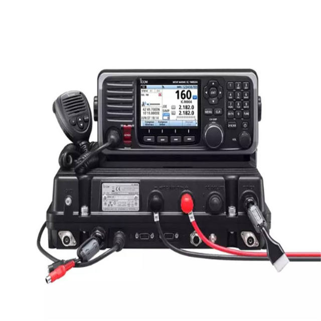 Icom IC-M804 Class E MF/HF Marine SSB Transceiver Long Range Communication Mobile Radio Waterproof Navigation Walkie Talkie