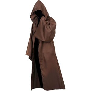 Disfraz de Obi Wan Kenobi Jedi para Adultos SINSEN, Túnica con Capucha, Uniforme de Cosplay para Hombre, Conjunto para Fiesta de Halloween - Product Image 5