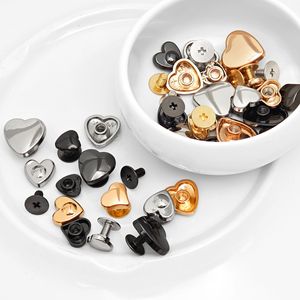 Rivets en alliage en forme de cœur plaqués, durables pour sacs, bijoux, accessoires, chaussures, chapeaux, quincaillerie - Product Image 3