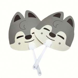 Éventails personnalisés KPOP avec photo imprimée, en plastique transparent, ronds, pour l'expression personnelle - Product Image 3