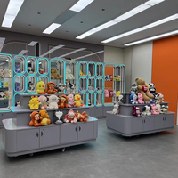 Présentoir en verre Game City Arcade Plush Toy Store Vitrine Doll Counter Showcase Modern Claw Gift Shop Display Case