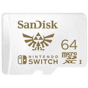 Carte mémoire microSDXC SanDisk 64 Go pour Nintendo Switch™Blanc (926959171537) - Product Image 1