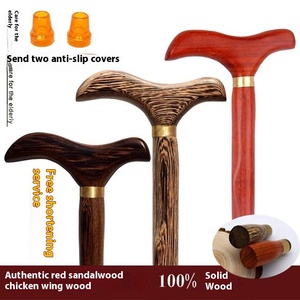 Béquille anti-chute légère <span class=keywords><strong>en</strong></span> <span class=keywords><strong>bois</strong></span> massif Bâton de <span class=keywords><strong>marche</strong></span> à quatre pattes antidérapant à assistance électrique pour les personnes âgées - Product Image 2