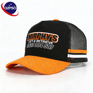 QZFSO Wholesale Custom High Quality Printing logo Summer 6 Panels Camo Baseball Cap Embroidery Mesh Hip Hop Trucker Hats for Men - Product Image 1