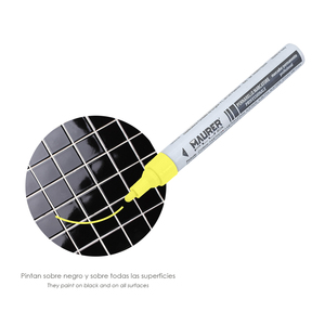 Marqueur de construction professionnel, peinture permanente, jaune - Product Image 2