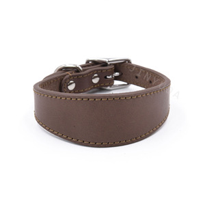 2024 nuevo <span class=keywords><strong>Collar</strong></span> de perro de cuero genuino de lujo ajustable suave y duradero <span class=keywords><strong>Collar</strong></span> para mascotas con hebilla de Metal Premium para perros - Product Image 1