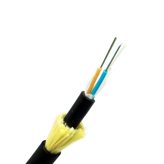 ADSS Fiber Optic Cable 24/48 Core All-Dielectric Self-Supporting 220V Transmission Line G.652D Single Mode Outdoor PVC/LSZH