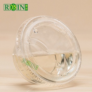2Oz 4Oz PLA Phân Hủy Sinh Học Rõ Ràng Nhựa Dùng Một Lần Nhà Hàng Nước Sốt Cup <span class=keywords><strong>Container</strong></span> Với Nắp - Product Image 2