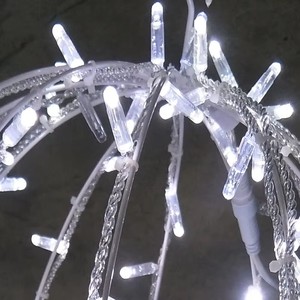 Boule <span class=keywords><strong>de</strong></span> Noël à LED RGB à cadre en plastique, IP65, à <span class=keywords><strong>changement</strong></span> <span class=keywords><strong>de</strong></span> couleur, motif dynamique, pour intérieur, centre commercial, hôtel, salon, ambiance festive, décoration <span class=keywords><strong>de</strong></span> vacances - Product Image 3