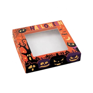 Boîte d'<span class=keywords><strong>emballage</strong></span> de biscuits aux pépites de chocolat Hallowmas Boîte de papier enduit de barre de <span class=keywords><strong>Toblerone</strong></span> au beurre d'arachide avec fenêtre découpée - Product Image 4