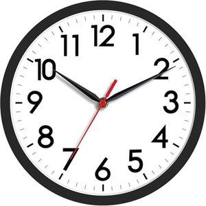 <span class=keywords><strong>Reloj</strong></span> <span class=keywords><strong>de</strong></span> Pared, Relojes Pequeños Modernos <span class=keywords><strong>de</strong></span> 8 Pulgadas que Funcionan con Batería, Silenciosos, Sin Tictac, Analógicos, Clásicos para Oficina, Hogar, Baño, Escuela - Product Image 1