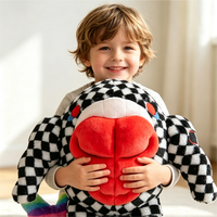 Peluche Requin Musclé Personnalisée OEM ODM, Jouet Animal Marin Entièrement Rembourré et Moelleux, Mascotte de Dessin Animé Conçue sur Mesure, Cadeau Promotionnel