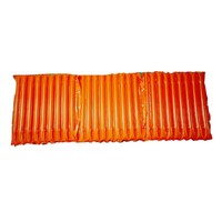 Matelas pneumatique gonflable orange pour le camping en plein air, haute valeur R, parfait pour la détente en extérieur