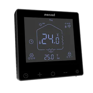 Thermostat intelligent de chauffage à écran tactile pour chauffage au sol électrique 16a/chaudière à gaz/contrôle de la température sous le sol